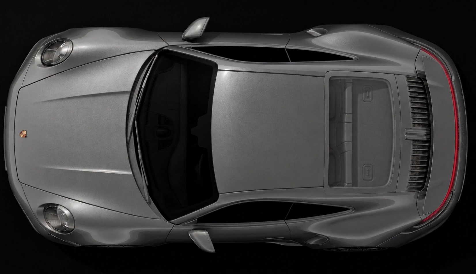 Silver sports car custom NFC card design